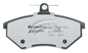 EURO-LINE BRAKE PADS SET AUDI 80 V6 1993-98 BT176ELC