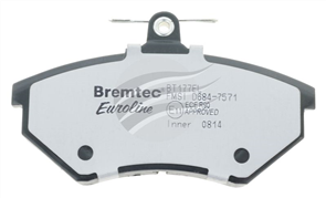 EURO-LINE BRAKE PADS SET VW GOLF MKIII 2.0, VR6 2.8 BT177ELC