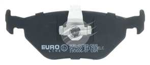 EURO-LINE BRAKE PADS SET BMW 5 SERIES (E39) 530d (ATE) BT1783ELC