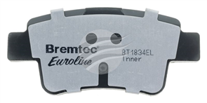 EURO-LINE BRAKE PADS SET FIAT GRAND PUNTO 1.3, 1.4 TD BT1834ELC