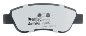 EURO-LINE BRAKE PADS SET CITROEN C1 (PM, PN) 1.0, 1.4i BT1918ELC