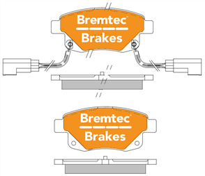 TRADE-LINE BRAKE PADS SET FORD TRANSIT VM (BOSCH) 2.4 BT1950TS