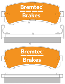 TRADE-LINE BRAKE PADS SET NISSAN PATROL Y61 4.8L 2001-06 BT1959TS