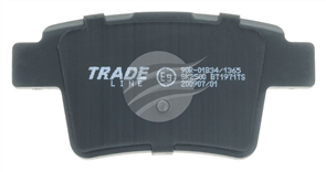 TRADELINE BRAKE PAD SET REAR MONDEO PERSONA SATRIA GEN2 BT1971TS