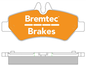 TRADE-LINE BRAKE PADS SET MERCEDES SPRINTER (906) BREMBO BT1977TS