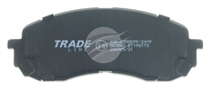 TRADELINE BRAKE PAD SET FRONT SUBARU IMPREZA & HYBRID 2011- BT1981TS