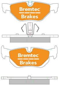 PRO-LINE BRAKE PADS SET BMW 3 SERIES (E90, E91) 2005- BT1987PRO