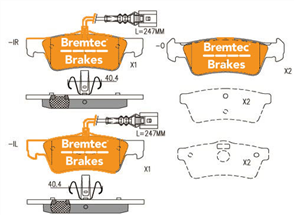 EURO-LINE BRAKE PADS SET BT2116ELC