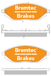 TRADE-LINE BRAKE PADS SET HOLDEN BARINA SPARK (MJ) 1.2i BT2123TS