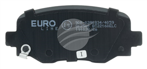 EURO-LINE BRAKE PADS FIAT 500X 1.4L 2015- BT22160ELC