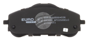 EURO-LINE BRAKE PADS SET PEUGEOT 308 II 1.6L 2013- BT22500ELC