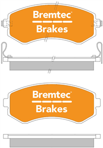 TRADE-LINE BRAKE PADS SET NISSAN PATROL GU Y61 4X4 BT366TS