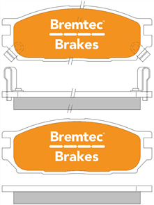 TRADELINE BRAKE PAD SET FRONT MITSUBIHI MIRAGE 1.5 (USA) BT396TS