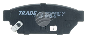 TRADE-LINE BRAKE PADS SET MITSUBISHI LANCER CE 1.8 1996- BT422TS