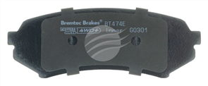 4WD BRAKE PADS SET LANDCRUISER HDJ100R 2000- BT474E