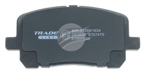 TRADE-LINE BRAKE PAD FRONT SET TOYOTA AVENSIS ACM20 21 IPSUM BT574TS