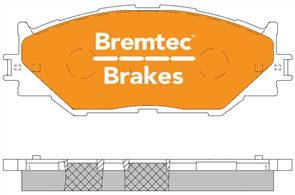 TRADE-LINE BRAKE PADS SET LEXUS IS220 2005- BT599TS