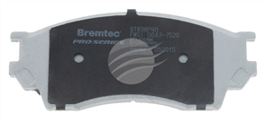 PRO-LINE BRAKE PADS SET FORD COURIER XL 4WD 2.5, 2.6 BT838PRO