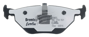 EURO-LINE BRAKE PADS SET SAAB 9-5 YS3E 2.0T, 2.3T 3.0T BT860ELC