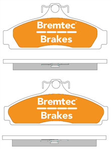 TRADE-LINE BRAKE PADS SET HOLDEN CAMIRA JB, JD, JE 1982- BT877TS