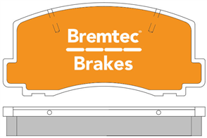 TRADE-LINE BRAKE PADS SET NISSAN PULSAR 1983- BT885TS