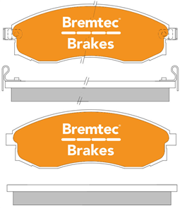 TRADE-LINE BRAKE PAD FRONT SET MAXIMA A32 A33 TRITON MK BT996TS