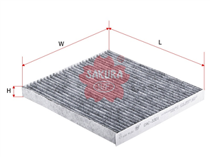 CABIN FILTER PCA140P 87139-12010 CAC-3301