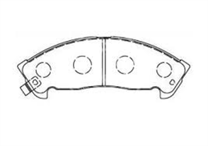 FRONT DISC BRAKE PADS - ISUZU ELF 90- D4037XP