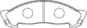 FRONT DISC BRAKE PADS - ISUZU ELF 93- D4041XP