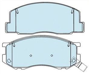 FRONT DISC BRAKE PADS - TOYOTA LITEACE CERAMIC 92-