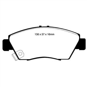 FRONT DISC BRAKE PADS - HONDA JAZZ CERAMIC 08-