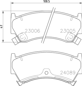 FRONT DISC BRAKE PADS - NISSAN PULSAR N15 95-01 DB1302 UC