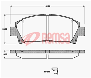 DB1352 E FRONT DISC BRAKE PADS - TOYOTA MR2 TURBO 94-00