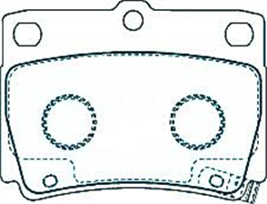 REAR DISC BRAKE PADS - MITSUBISHI CHALLENGER CERAMIC 98-