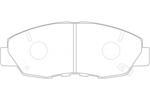 FRONT DISC BRAKE PADS - HONDA CIVIC 00-