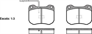 FRONT DISC BRAKE PADS - PEUGOET 504 505 ATE DB142 E