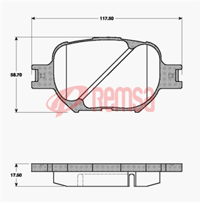 DB1431 E FRONT DISC BRAKE PADS - TOYOTA COROLLA -06