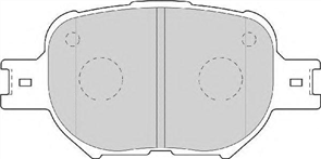 FRONT BRAKE PADS - TOYOTA COROLLA CERAMIC 01-06