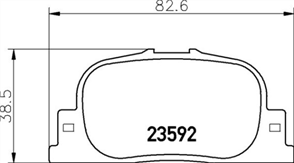 REAR BRAKE PADS - TOYOTA CAMRY SXV20 MCV20 CERAMIC 99-