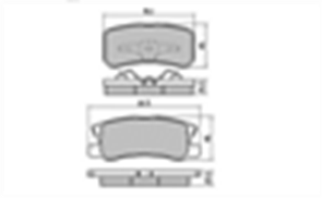 REAR DISC BRAKE PADS - MITSUBISHI PAJERO CERAMIC 00-