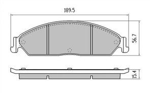 FRONT BRAKE PADS - FORD FALCON BA FG CERAMIC 02-