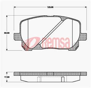 DB1487 UC FRONT DISC BRAKE PADS - TOYOTA AVENSIS ACM2# 01-