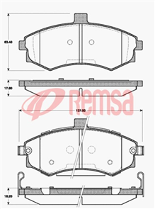 DB1503 UC FRONT DISC BRAKE PADS - HYUNDAI ELANTRA/MATRIX  01 -