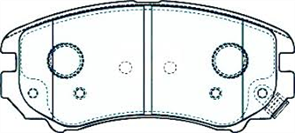 FRONT DISC BRAKE PADS - HYUNDAI ELANTRA SONATA CERAMIC 06-