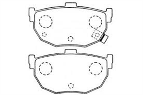 REAR DISC BRAKE PADS - NISSAN BLUEBIRD EU14 97-01