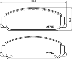 FRONT DISC BRAKE PADS - HOLDEN COMMODORE VE 06-