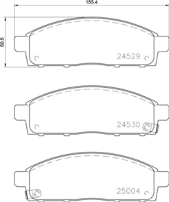 FRONT DISC BRAKE PADS - MITSUBISHI TRITON 05-09 DB1774 UC