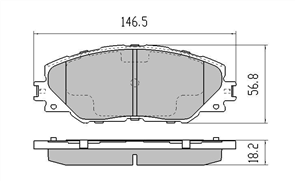 FRONT DISC BRAKE PADS - TOYOTA RAV 4 ACA33 06-  296MM DISC