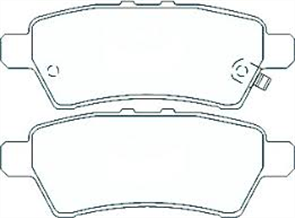 REAR DISC BRAKE PADS - NISSAN NAVARA R51 05-