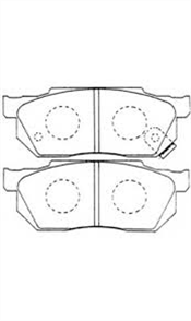 FRONT DISC BRAKE PADS - HONDA ACCORD CERAMIC 82-86